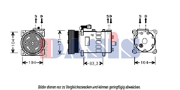 AKS DASIS Kompressor,kliimaseade 853640N